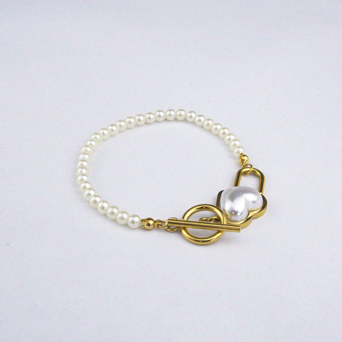 Pulseira Charme Com Peróla 006
