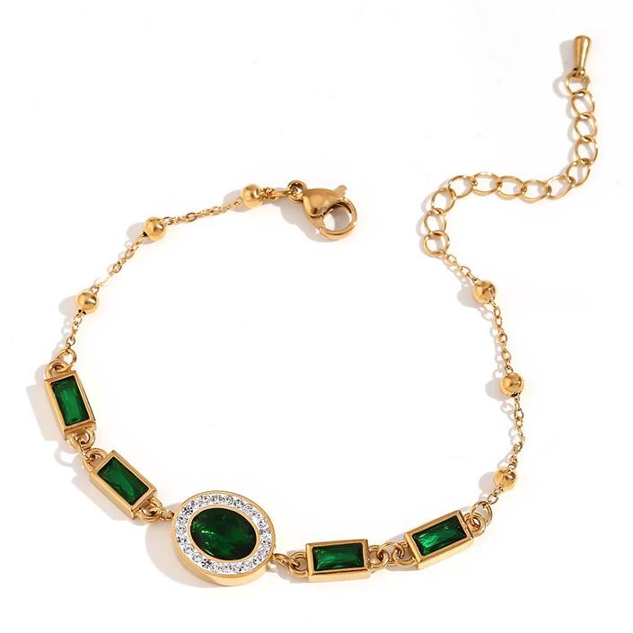 Bracelete Oval Verde