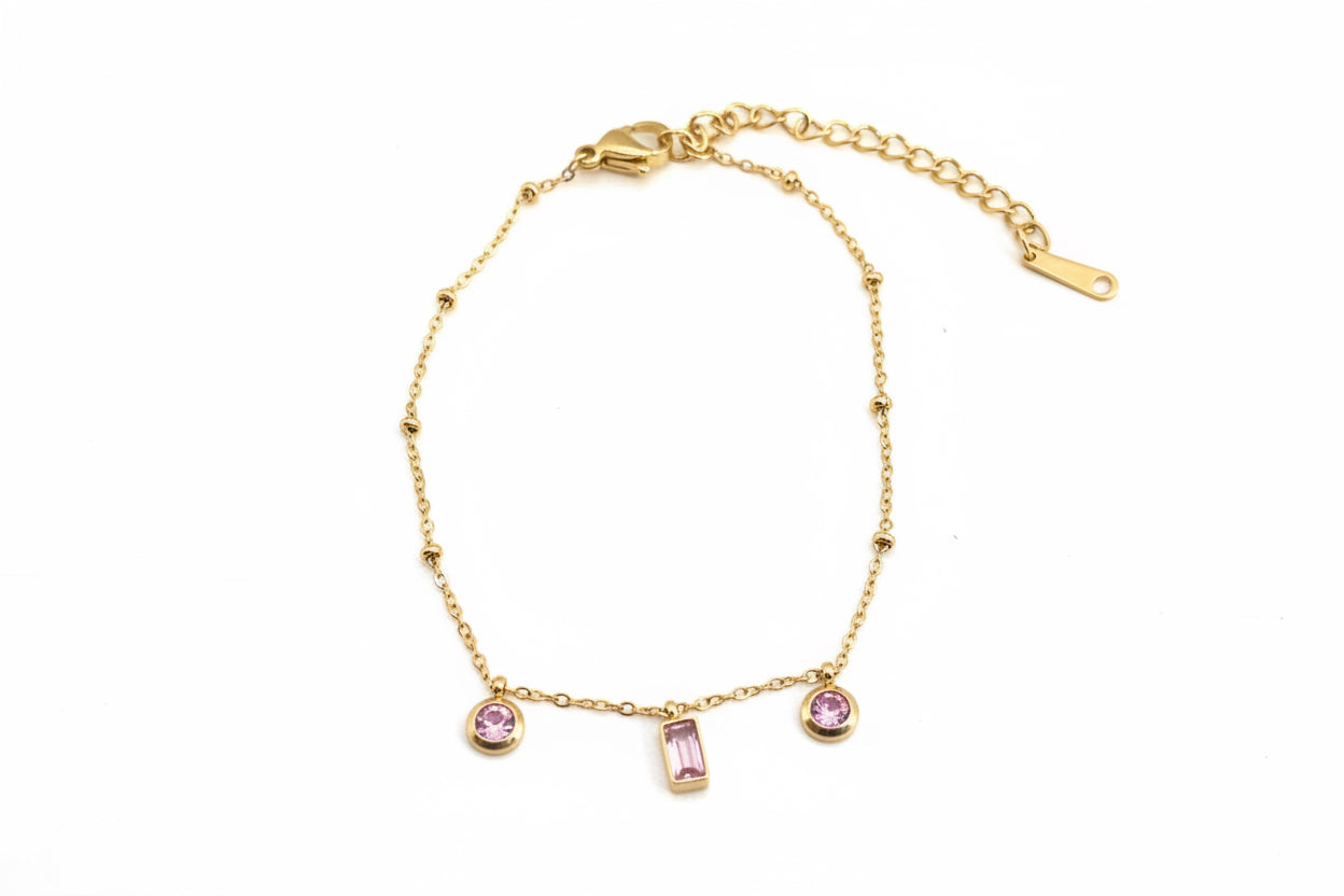Pulseira Com Zircónia