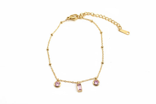 Pulseira Com Zircónia