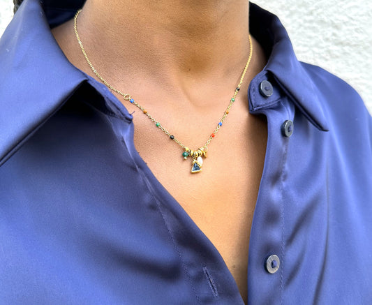 Fio Dourado Multicolor