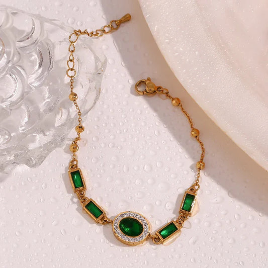 Bracelete Oval Verde