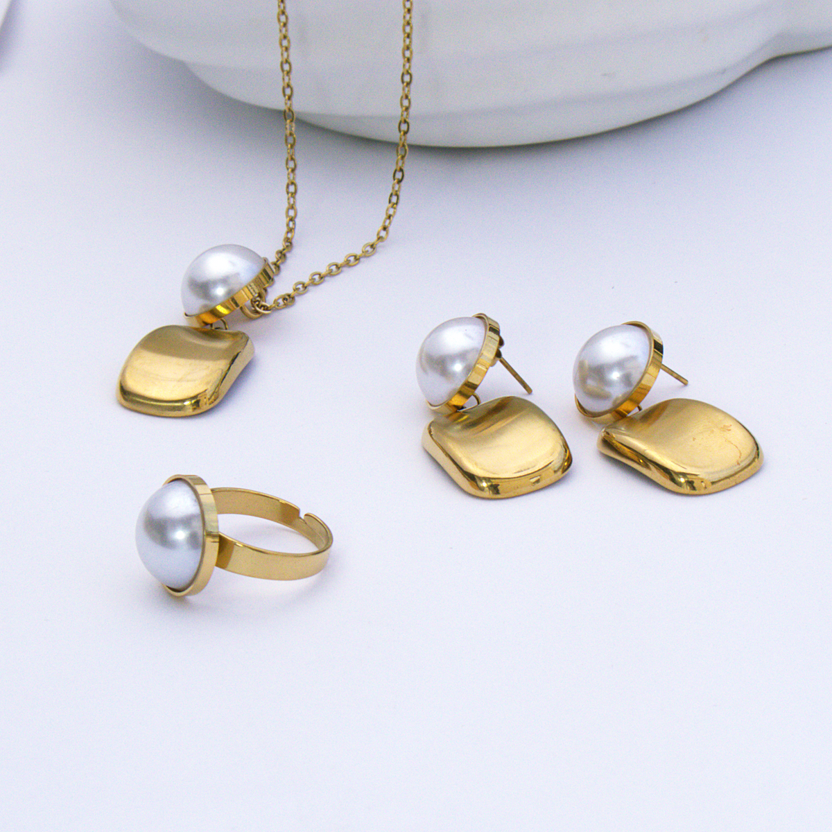 Conjunto Gold & Perólas 004