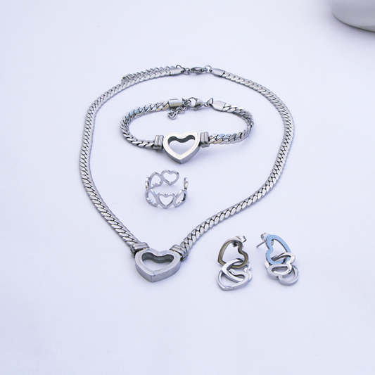Conjunto Corrente Prateada 006