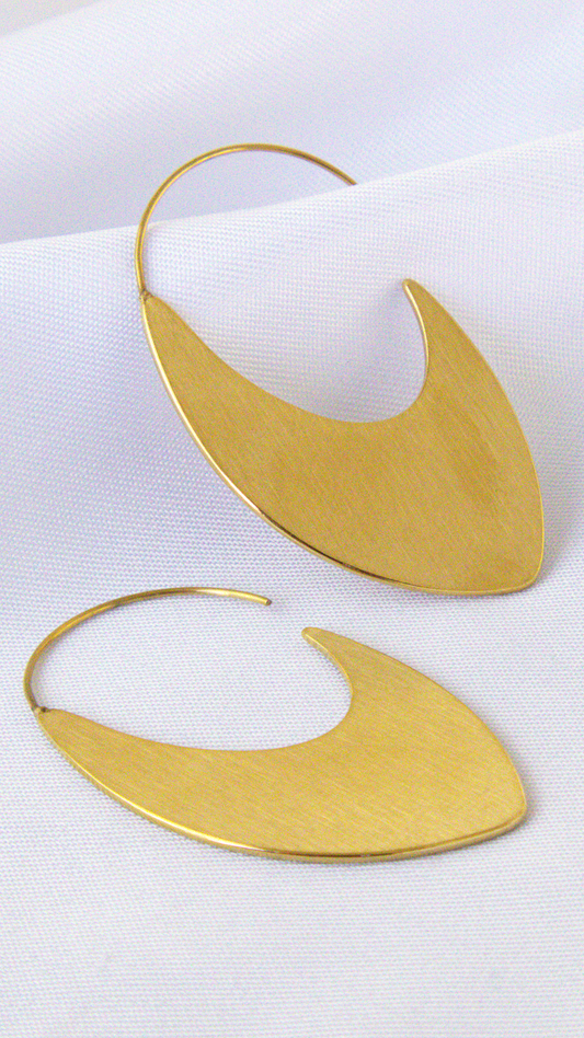 Brincos Argolas Achatadas  002