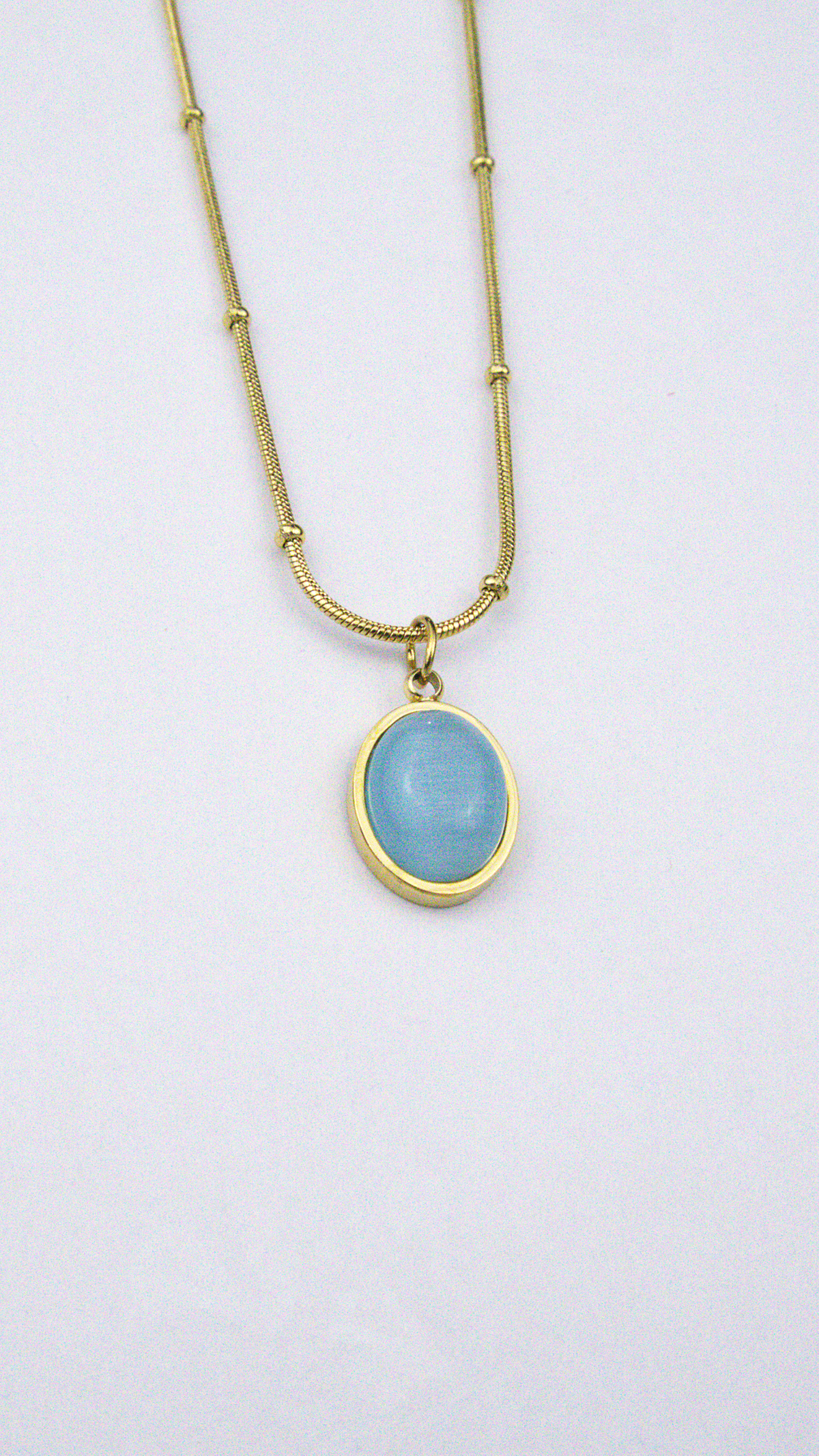 Colar Lariat Azul Turquesa  005