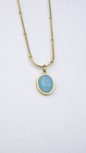 Colar Lariat Azul Turquesa  005