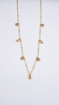 Fio Lariat Com Pedrinhas Rosas 016
