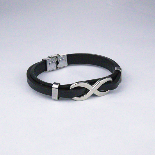 Pulseira De Couro  Infinito 001