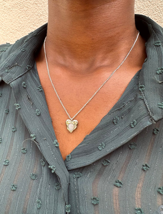 Colar Pingente Prateado