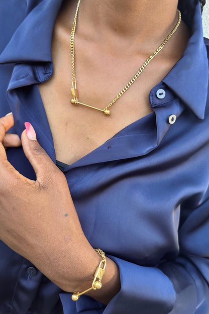Conjunto Corrente Dourada