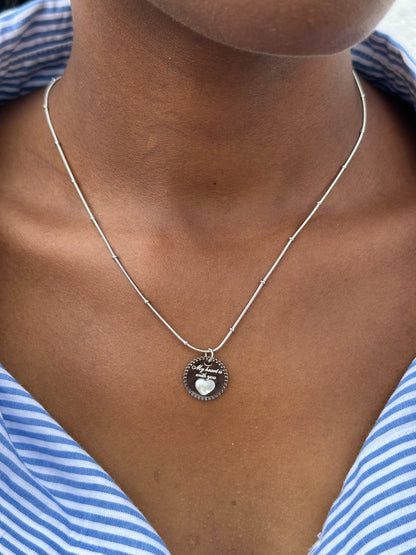 Colar Lariat Prateado