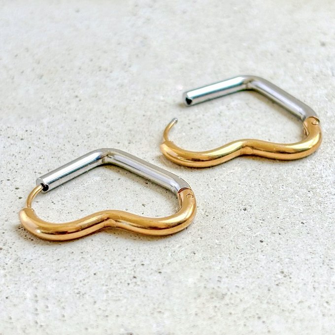 Brinco Argola  De Coração