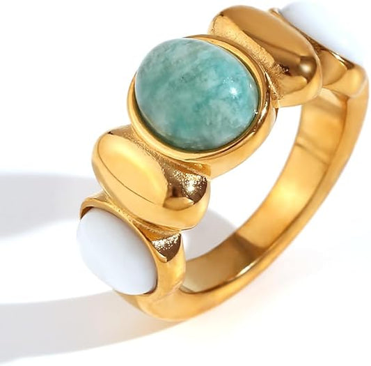 Anel Oval Jade
