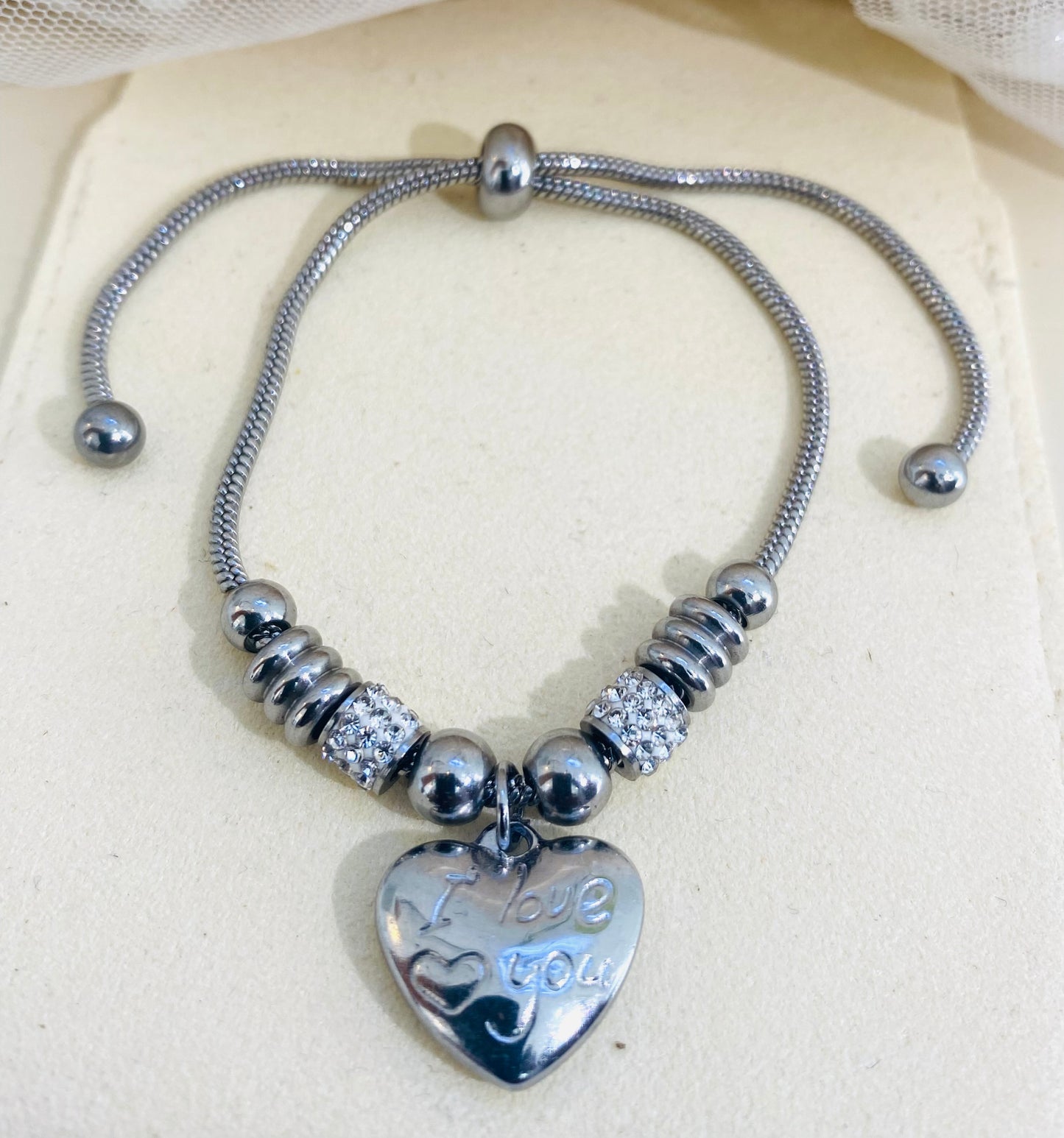 Pulseira Com Pingente De Coração