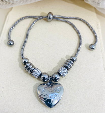 Pulseira Com Pingente De Coração