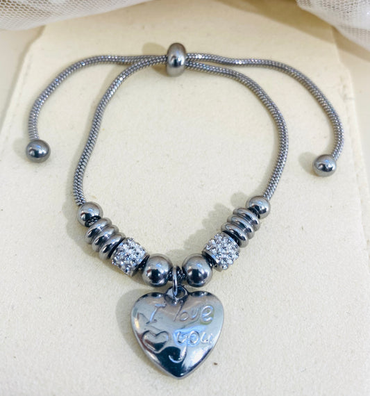 Pulseira Com Pingente De Coração