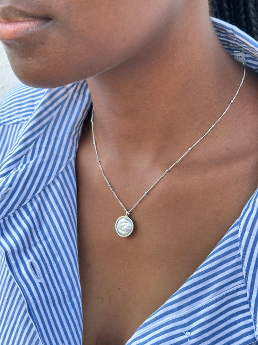 Colar  Pingente  Prateado