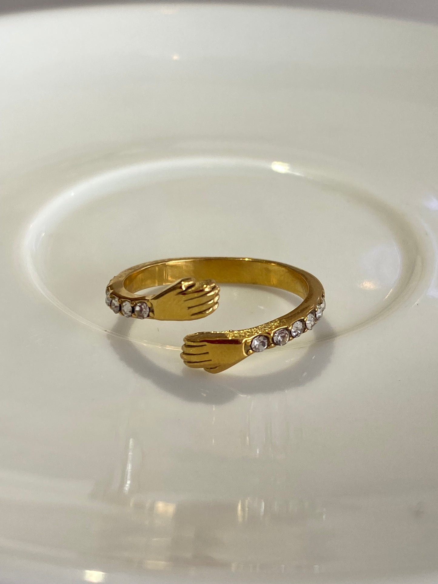 Anel Cravejado Com Zircônia