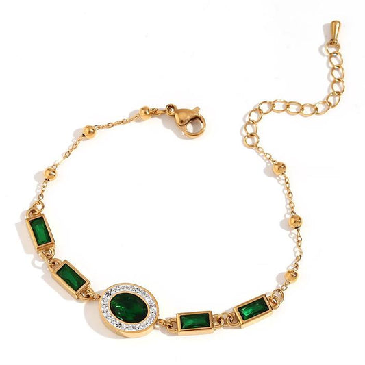 Bracelete Oval Verde