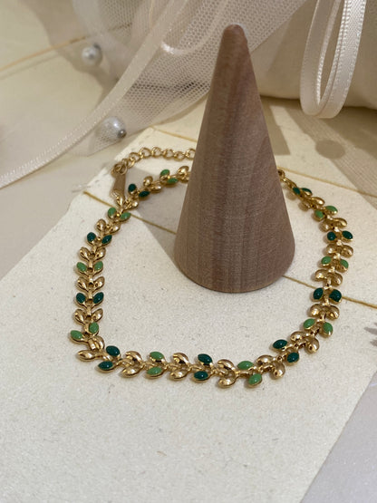 Pulseira Folhas De Olivas