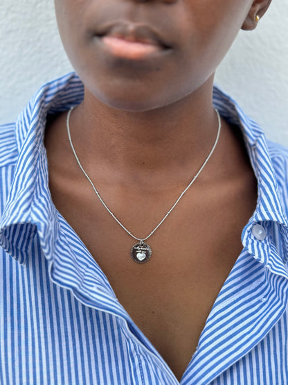 Colar Lariat Prateado
