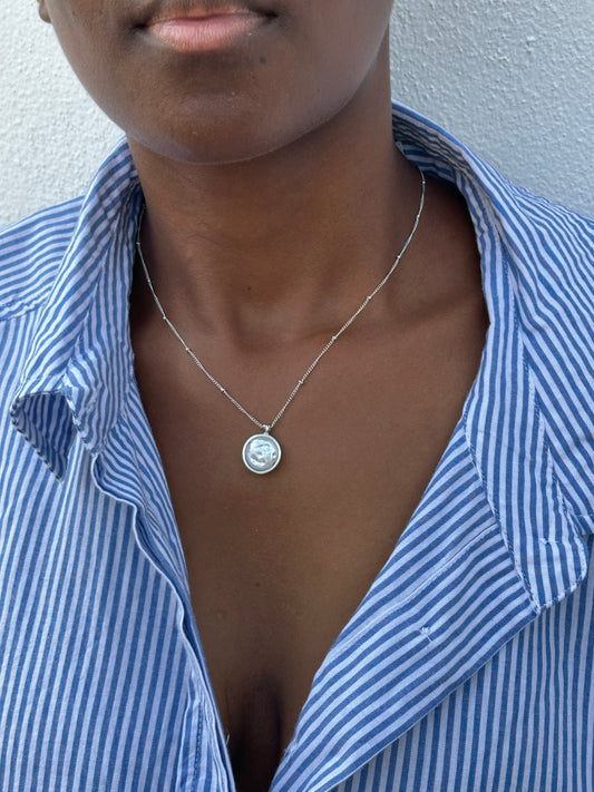 Colar  Pingente  Prateado