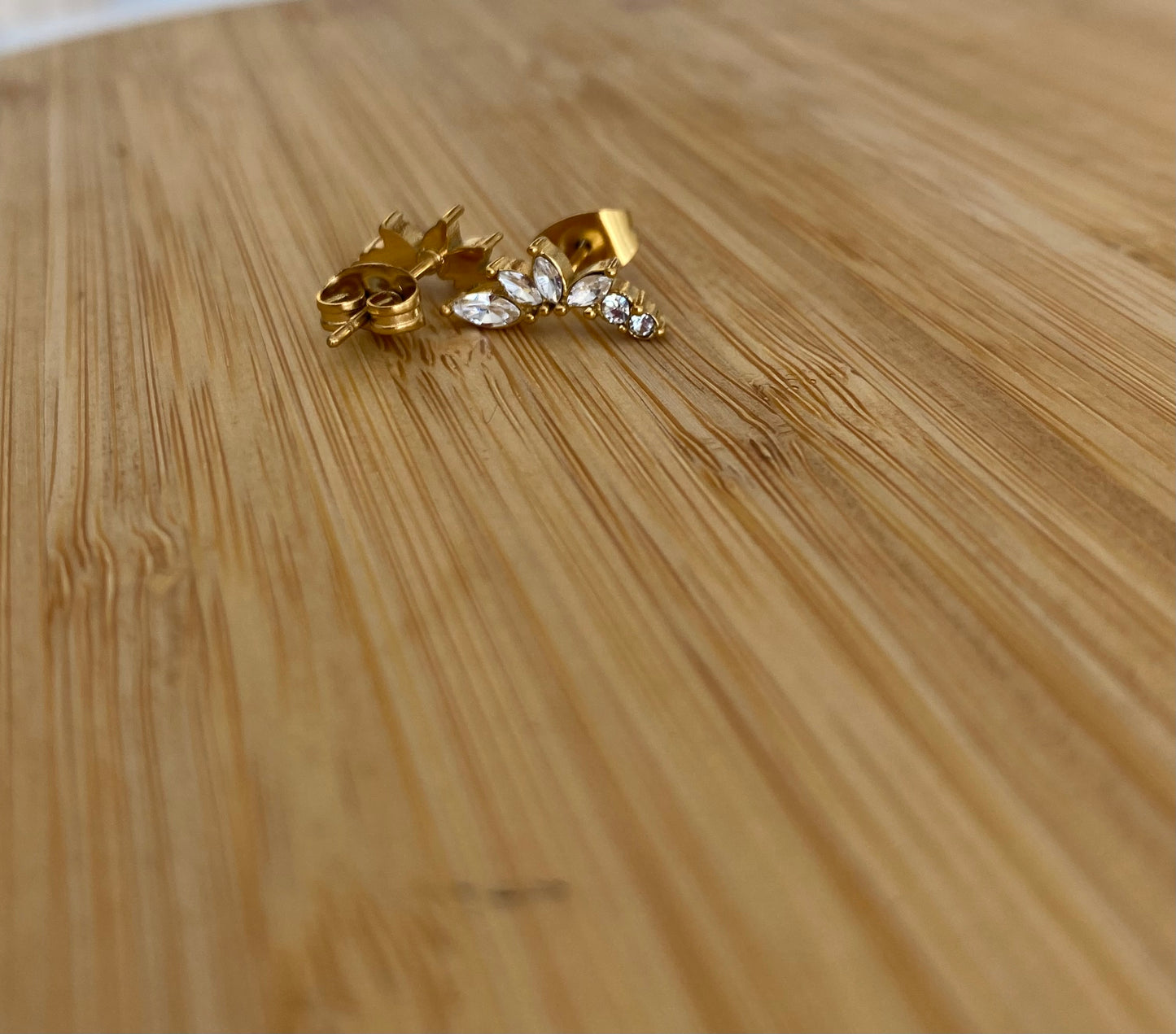 Brincos Minimalista Com Zircônia
