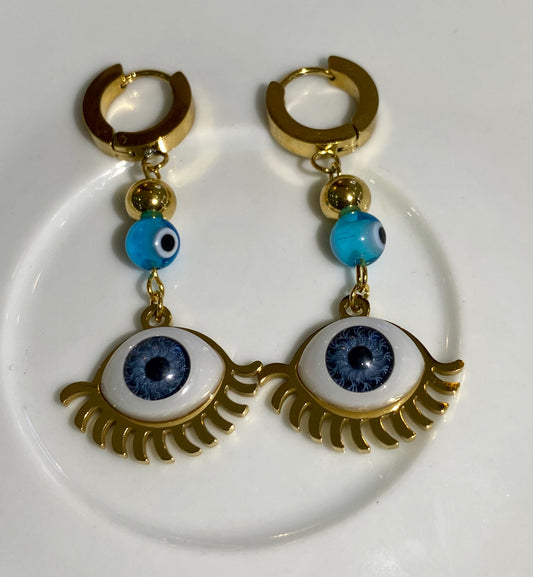 Brincos De Olhos Turco