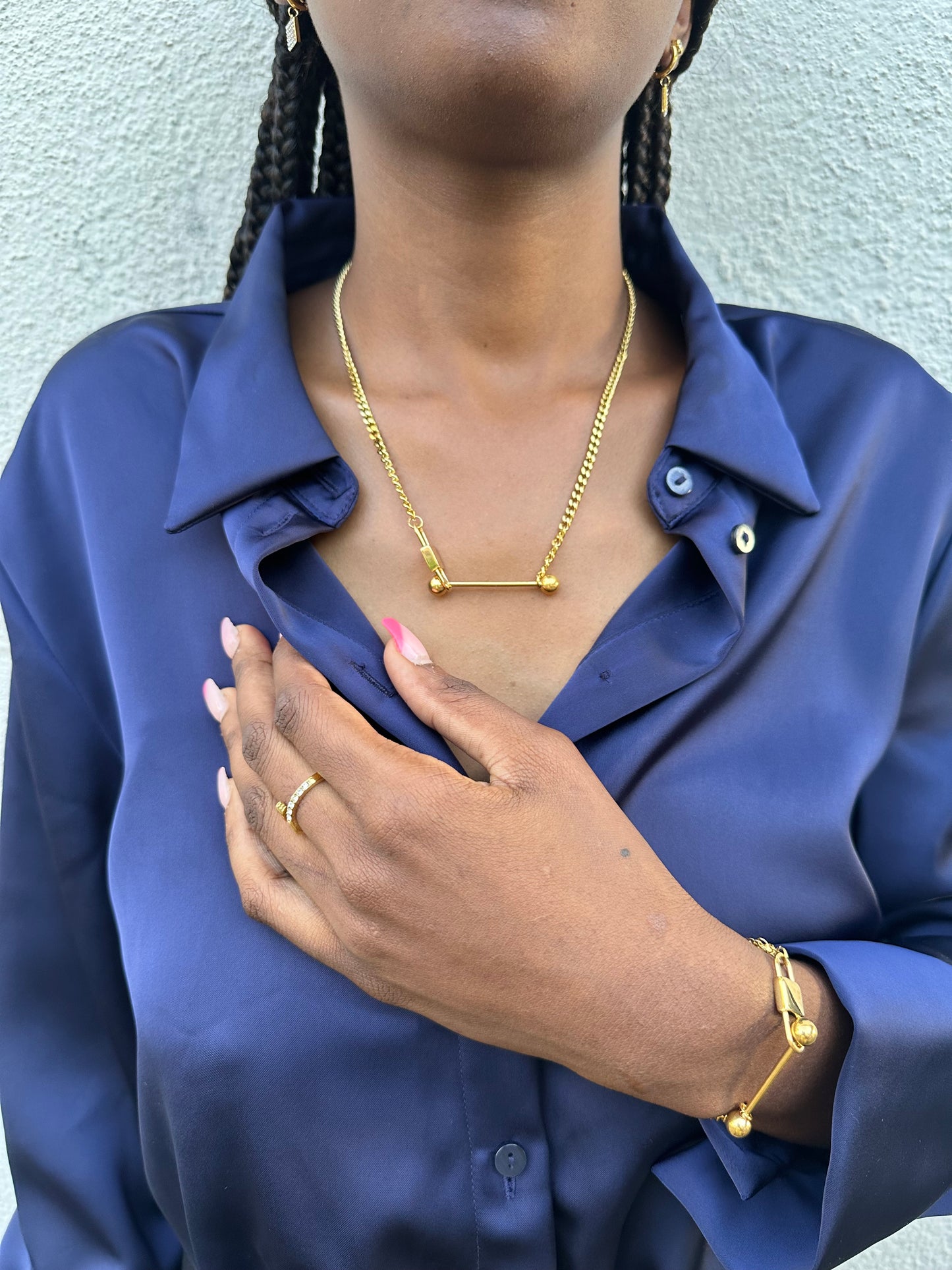 Conjunto Corrente Dourada