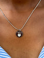 Colar Lariat Prateado
