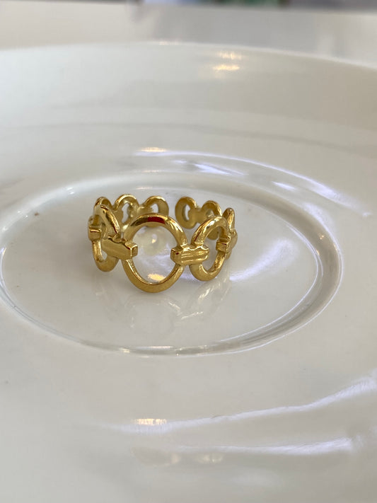 Anel Corrente Dourada