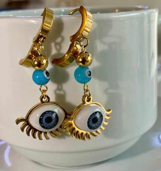 Brincos De Olhos Turco