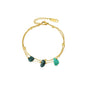 Bracelete Com Pedras Verde
