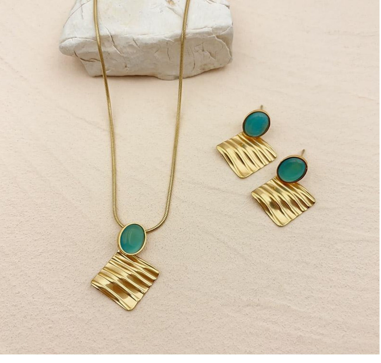 conjunto de fio e brincos