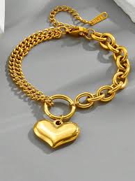 Pulseira Com Pingente De Coração