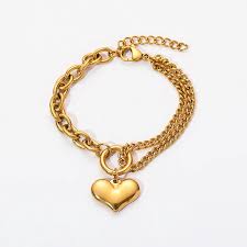 Pulseira Com Pingente De Coração