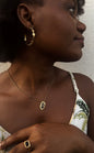Conjunto Colar Brinco Anel Com Pingente